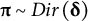 pi tilde upper D i r left parenthesis delta right parenthesis