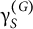 gamma Subscript upper S Superscript left parenthesis upper G right parenthesis