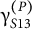 gamma Subscript upper S Baseline 13 Superscript left parenthesis upper P right parenthesis