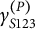 gamma Subscript upper S Baseline 123 Superscript left parenthesis upper P right parenthesis