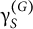 gamma Subscript upper S Superscript left parenthesis upper G right parenthesis