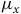 mu Subscript x