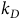 k Subscript upper D
