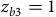 z Subscript b Baseline 3 Baseline equals 1