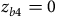 z Subscript b Baseline 4 Baseline equals 0