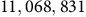 11 comma 068 comma 831
