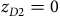 z Subscript upper D Baseline 2 Baseline equals 0