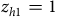 z Subscript h Baseline 1 Baseline equals 1