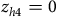 z Subscript h Baseline 4 Baseline equals 0