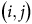 left parenthesis i comma j right parenthesis