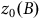 z 0 left parenthesis upper B right parenthesis