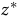 z Superscript asterisk