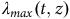 lamda Subscript m a x Baseline left parenthesis t comma z right parenthesis
