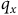 q Subscript x