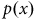 p left parenthesis x right parenthesis