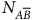 upper N Subscript upper A upper B overbar