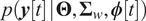 pyt upper Theta upper Sigma w phi t