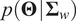 p upper Theta upper Sigma w