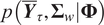 pY bar tau upper Sigma w upper Phi