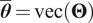 theta bar equals vec upper Theta