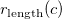 r Subscript length Baseline left parenthesis c right parenthesis