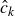 ModifyingAbove c With caret Subscript k