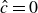 ModifyingAbove c With caret equals 0
