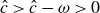 ModifyingAbove c With caret greater than ModifyingAbove c With caret minus omega greater than 0