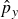 ModifyingAbove p With caret Subscript y