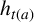h Subscript t left parenthesis a right parenthesis