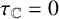 tau Subscript double struck upper C Baseline equals 0