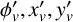 phi prime Subscript v Baseline comma x prime Subscript v Baseline comma y prime Subscript v