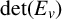 det left parenthesis upper E Subscript v Baseline right parenthesis