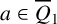 a element of upper Q overbar Subscript 1