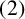 left parenthesis 2 right parenthesis