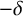 negative delta