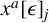 x Superscript a Baseline left bracket epsilon right bracket Subscript j