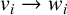 v Subscript i Baseline right arrow w Subscript i