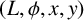 left parenthesis upper L comma phi comma x comma y right parenthesis