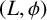 left parenthesis upper L comma phi right parenthesis