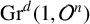 upper G r Superscript d Baseline left parenthesis 1 comma script upper O Superscript n Baseline right parenthesis