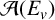 script upper A left parenthesis upper E Subscript v Baseline right parenthesis