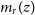 m Subscript r Baseline left parenthesis z right parenthesis