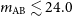 m Subscript normal upper A normal upper B Baseline less than or equivalent to 24.0