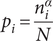 pi equals ni alpha upper N