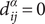 dij alpha equals 0