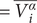 equals Vi alpha bar