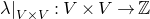 lamda vertical bar Subscript upper V times upper V Baseline colon upper V times upper V right arrow double struck upper Z