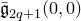 ModifyingAbove German g With bar Subscript 2 q plus 1 Baseline left parenthesis 0 comma 0 right parenthesis