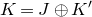 upper K equals upper J circled plus upper K prime